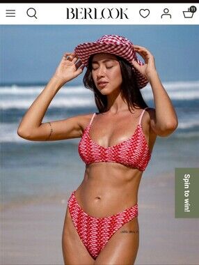 Berlook Red Crochet Bikini